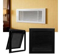 Black Wall Vent Cover 14x26in Removable & Easy Install Cold Air Intake for Home 35.6x66cm Perfect for Quick Setup & Simple Mounting Solutions