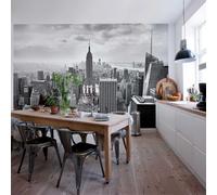 Black wallpaper NEW YORK city giant bedroom wall mural 368x254cm teen room