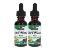 Black Walnut Hulls, Alcohol-Free, 1 fl oz 30 ml Pack of 2