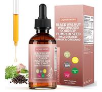 Black Walnut Wormwood Parasite Cleanse, Wormwood Black Walnut Clove Cleanse Drops, Rapid Gut Cleanse & Digestive Health, Alcohol-Free Gut-Friendly for Adults and Children