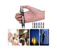 (Black, Warm) LED Medical First Aid Pen Light Flashlight Doctor Nurse Emergency Penlight