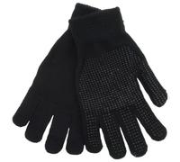 Black Warm Magic Gloves with Palm Grip by RJM GL313