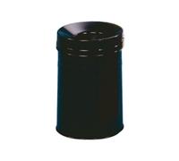 Black Waste Bin 30.9 Litre Fire Extinguishing Lid