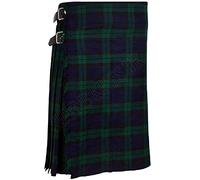 Black Watch Men's 5 Yard Scottish Kilts Tartan Kilt 13oz Highland Casual Kilt (34")