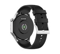 (Black) Watch Strap Silicone Watch Band for Oppo Watch X2/ONEPLUS Watch3