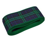 Black Watch Tartan Ribbon 40mm x 5m - Woven Reversible Yarn-Dyed Non-Wired