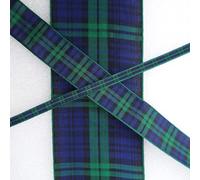 Black Watch Tartan Ribbon Scotland Christmas 6 Width Buy 1 2 or 4 Metres 09 069D, 16mm, 2 Metres