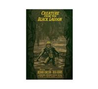Black Water Ghost Retro Horror Movie Poster 4 Canvas Poster Bedroom Decor Landscape Office Room Decor Gift 24x36inch(60x90cm)