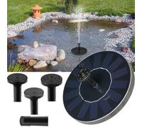 (black) Watering Solar Power Fountain Pool Floating Water Pump Solar Panel Garden Plants Courtyard Scenery