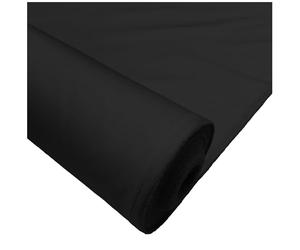 Black Waterproof 500D Canvas Fabric Heavy Duty PU Coated Outdoor Material - Coated Treatment Suitable for Garden, Upholstery, Covers & DIY Projects 10 Metre Roll (1000cm x 148cm)