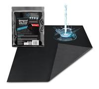 Black Waterproof Massage Play Sheet with Extra Strengthened Anti-Slip Grip, 79″ x 79″ (200cm x 200cm) - Waterproof Mattress Protector, Liquid and Silicone Safe Sheet Topper, Waterproof Mattress Cover