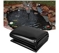 Black Waterproof Membrane 0.12Mm Fish Ponds Lining, Foldable Garden Pool Membrane Film for Koi Ponds and Water Gardens 2X2M 3X5M 4X6M 5X7M 8X12M 10X10M, Litobnx, a, 4 * 12m