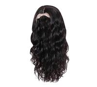 Black Wave Wig For Women With Headband African Rose Net And Silk Material Length Approx. 68cm Lace Front Wigs Short Hair for Women