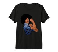 Black We Can Do It Black Rosie The Riveter Premium T-Shirt