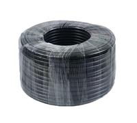 Black Weighted Self-Sinking Air Hose - Flexible PVC Air Line Weighted Tubing for Aquariums & Koi Ponds, Eco-Friendly, Non-Toxic for Fish & Plants (Ø9mm-Ø14mm/10M)