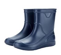 Black Wellies Waterproof Ankle Boots Women Gardening Shoes Comfortable Work Boots Men Fashion Men's Mid Tube Rain Can Be Worn in All for Outdoor Fishing Kitchen Daily Car Washing Rain Women Wide Calf