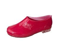 Black Wellies Waterproof Boots Women Gardening Shoes Shoes for The Rain Rubber Boots Rubber Ankle Rainboots Short Rain Garden Work for Women Sparkly(Red,5)
