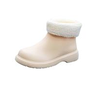 Black Wellies Womens Waterproof Boots Garden Shoes Women Huntress Gloss Boots Short Rain for Womens Ankle Rainboot Garden Boot Ladies Rubber Outside Work with Comfort Boot 10 (Beige,4.5)