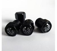 Black Wheel Valve Dust Caps. GTI 207 206 307 107 RCZ