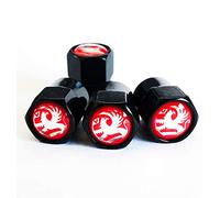 Black Wheel Valve Dust Caps. (R) Corsa Astra Insignia Meriva Mokka Adam Grandland GTC