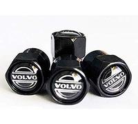 Black Wheel Valve Dust Caps. XC70 XC90 T5 S5 V40 S60