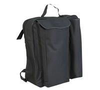 Black Wheelchair Crutch Bag - Carries Two Crutches - Storage Compartment Loops Black One Size