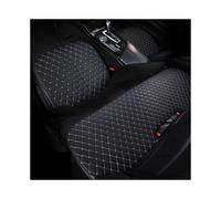 (Black White (3PCS)) PU Leather Car Seat Covers Interior parts Auto Products Universal Cushion