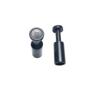 Black/White 4 6 8 10 12 14 16 Mm 1/8 3/16 1/4 5/16 3/8 1/2" Inch PP Pneumatic Air End Plug POM Plastic(Black,15.88mm 5l8 Inch)