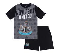 (Black/White, 6-7 Years) Newcastle United Boys Pyjamas Short Kids OFFICIAL Football Gift