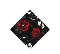 Black White And Red Roses Printing 10 Pcs Air Freshener Cards,Car Scented Hanging Sheets Air Freshener Set For Car Decoration