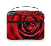 Black White and Red RosesMakeup Bag Travel Toiletry Bag Make UP Case Artist Storage Bags for Accessories, Shampoo.