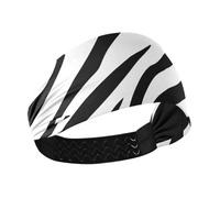 Black White animal Stripe Cooling tie headband for women Elastic sweat bands for head for Yoga Daily use washing face vendas para el pelo mujer