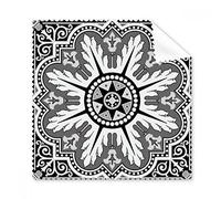 Black White Arabic Style Pattern Glasses Cloth Cleaning Cloth Phone Screen Cleaner 5pcs Gift