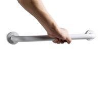 Black/White Barrier-Free Handrail Aluminum Bathroom Stair Grab Elderly/Children Bathtub Safety Booster Handle Non-Slip Armrest(White 50 cm)