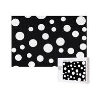 Black & White Big Dot Printed 300 Pieces Jigsaw Puzzle with Storage Box, Wooden Puzzle for Adults and Kids, Family Fun Decorative Game, 40x28 CM