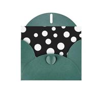 Black & White Big Dot Prints Pearl Paper Horizontal Festival Greeting Card for Birthday Cards and All Occasions, Dark Green