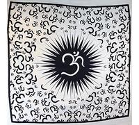 Black & White Buddha Cotton Throw/Indian Wall Hanging