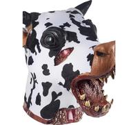 Black & White Butchered Daisy The Cow Head Prop (US)