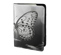 Black White Butterfly1 print Passport Cover, Passport Holder Cover Wallet Passport Wallet Case for Cards and Documents