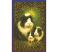 Black & White Celtic Guinea Pig Whiskered Companions Journal - 6″ × 9″ (180 Lined Pages): Adorable Pet Notebook, Manifestation Gratitude Dream Journaling, Pen & Ink Writing Diary