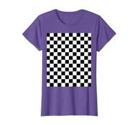 Black White Checkerboard Cool Gingham Checkered Lover Gift T-Shirt