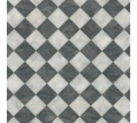 Black White Chequers Effect 2.0mm Vinyl Flooring Sheet-4mX2m Vinyl Flooring UK Black One Size