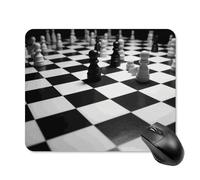 Black White Chess Checkerboard Square Mouse Pad Portable Computer Mousepad with Non-Slip Rubber Base 20 * 25cm Ultra-Thin Gaming Mouse Mat for Computer Laptop Office Desk Accessories