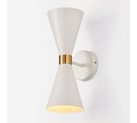 Black/White Classic Vintage Wall Sconce Lighting Fixture Creative Hour Glass Wall Lamp Hardwired Indoor Wall Sconces, Up Down Home Wall Light for Living Room Hal