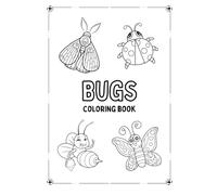 Black & White Clean Bugs Coloring Book for Kids Ages 3-8: Fun Insect Coloring Pages for Toddlers and Children, Easy Bug Designs to Color and Learn