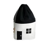 Black White Cotton House Shaped Drawstring Organiser For Children's Toy Storage And Kids Room Decoration Kids Room Decoration