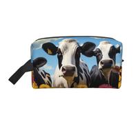 Black White Cows Portable Large-Capacity Travel Toiletry Bag (Print Models) Waterproof Makeup Storage Bag for Men and Women for Business Trips, Fitness, Bathroom, Daily Storage