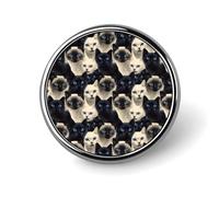 Black White Cute Cat Print Pins for Backpack - Enamel Pins Cute Jacket Coat Hat Bags Badge Pin, Funny Novelty Unique Button Pin Women Men Fashion Jewelry Accessories