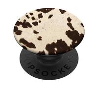 Black & White Cute Hide Cow Skin PopSockets Adhesive PopGrip