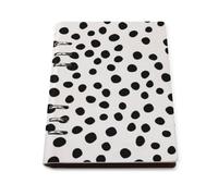 Black & White Dalmatian Spot Dots Refillable Notebook 6 Ring Binder